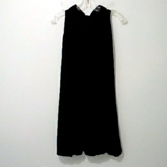 MSK black puff hem sleeveless mini dress - Picture 1 of 7